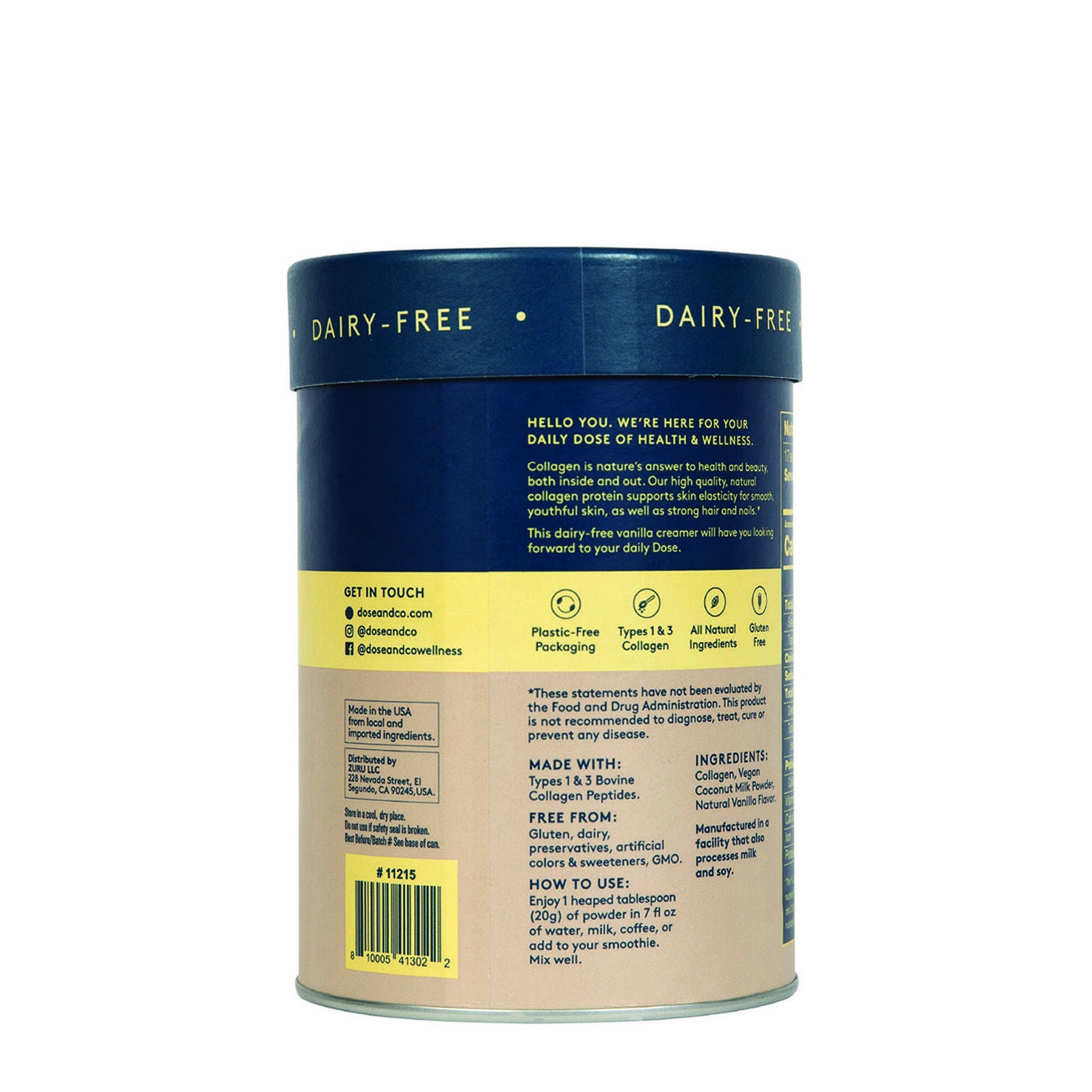 Item doseandcodairyfreecollagencreamer